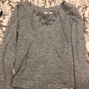 Comfy criss cross sweater